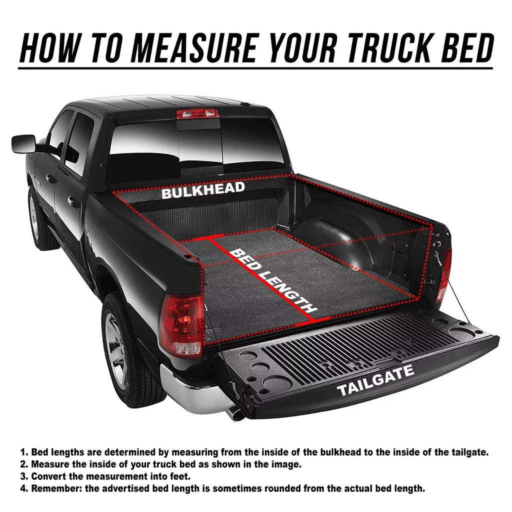 Auto Drive Soft Tri Fold Truck Bed Tonneau Cover Fits 00-06 Toyota Tundra 6Ft Bed - Exclusive Design