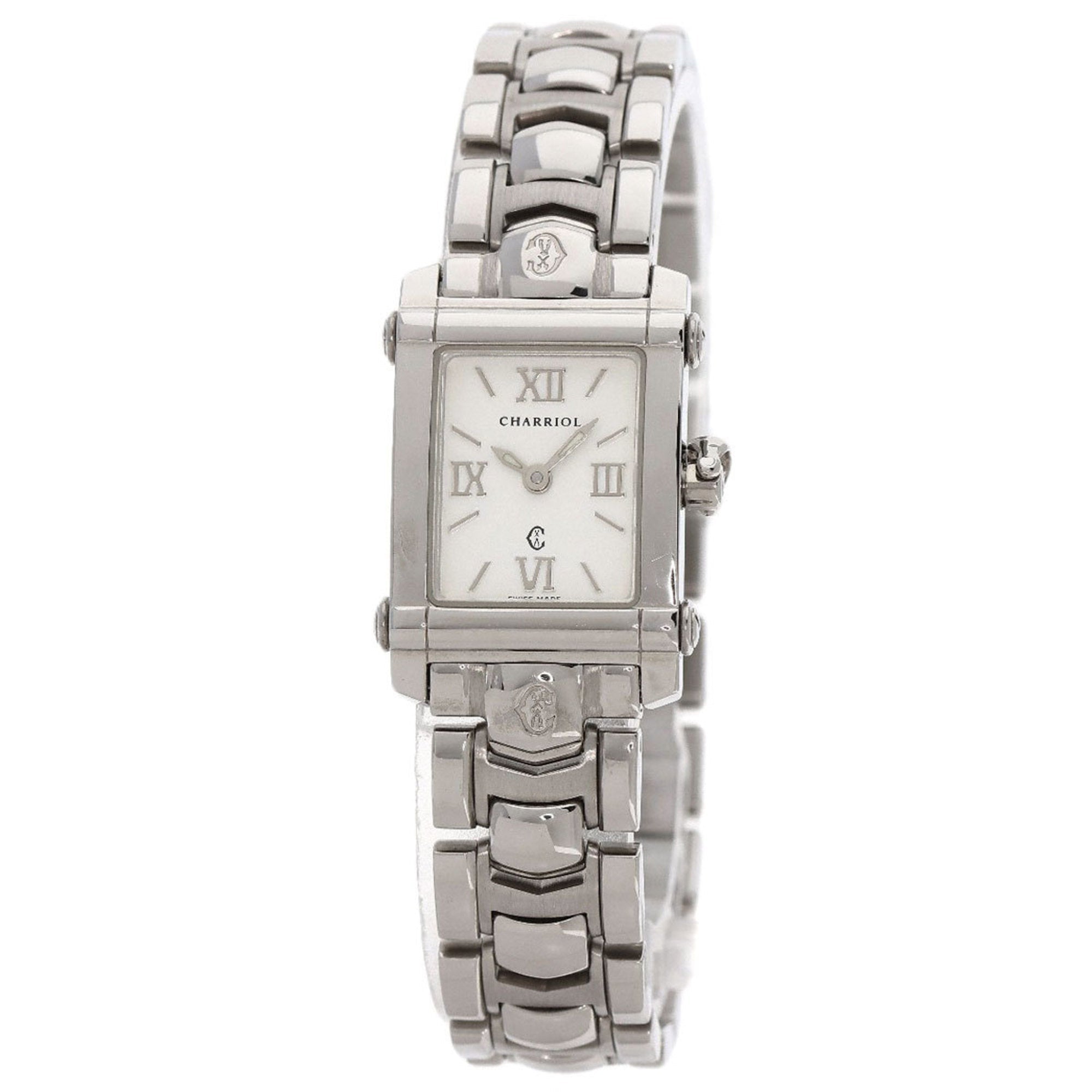 Stylish Pre-Owned Philippe Charriol Ref.9012911 Columbus Watch Stainless Steel/SS Ladies PHILIPPE CHARRIOL (Good)