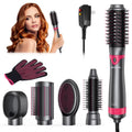 Stylish NEXPURE 5 in 1 Multifunctional Hair Dryer Styling Tool, Detachable Salon 5-in-1 Multi-Head Hot Air Comb,Negative Ion Automatic Suction Hair Curler for Women