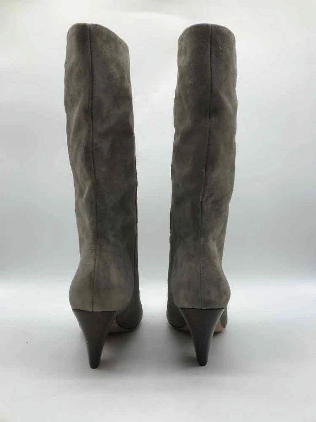 Stylish Pre-Owned Veronica Beard Grey Size 6 Tall Boots
