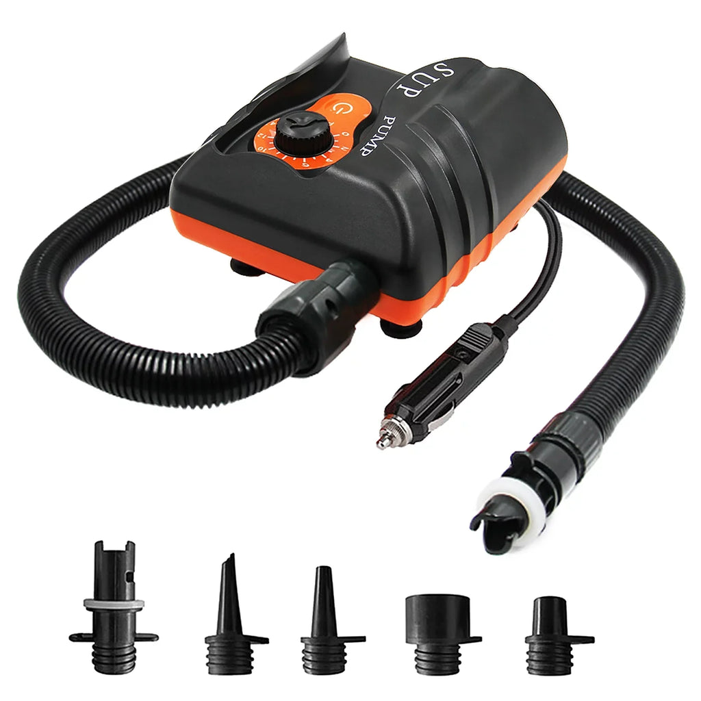 Stylish EasytoUse 16 PSI Electric Air Pump with 6 Nozzles for Inflatables and Boats, Edition