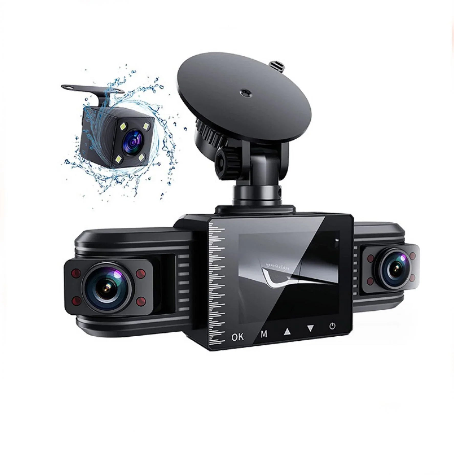 F30 HD Dual Lens Car Camera Vehicle DVR Dash Cam Video Recorder - Exclusive Design