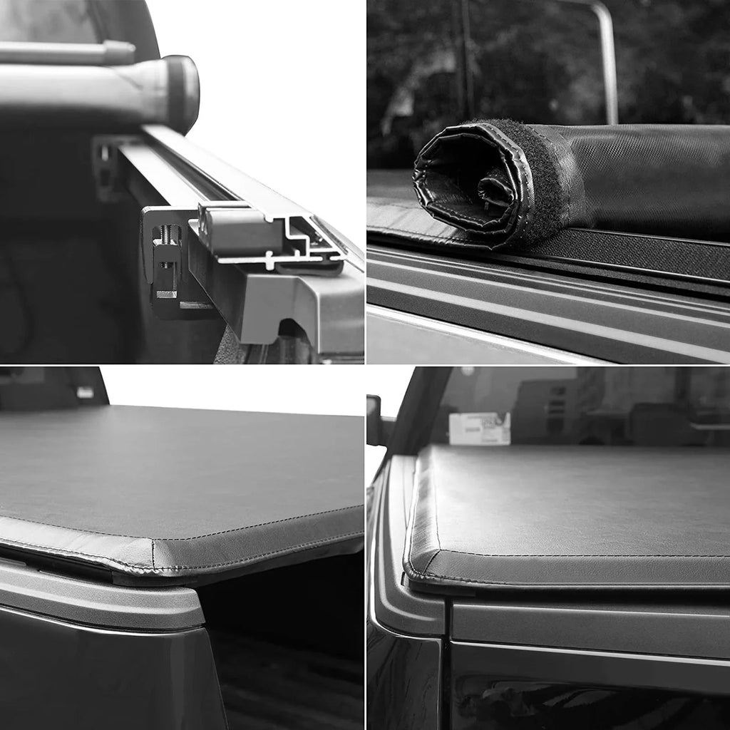 Kikito Vinyl Soft Roll-Up Tonneau Cover Truck Bed for 2022-2024 Tundra 5.6FT (66.7") Bed w/o Trail Edition (for Models Without The Deck Rail System) - Exclusive Design