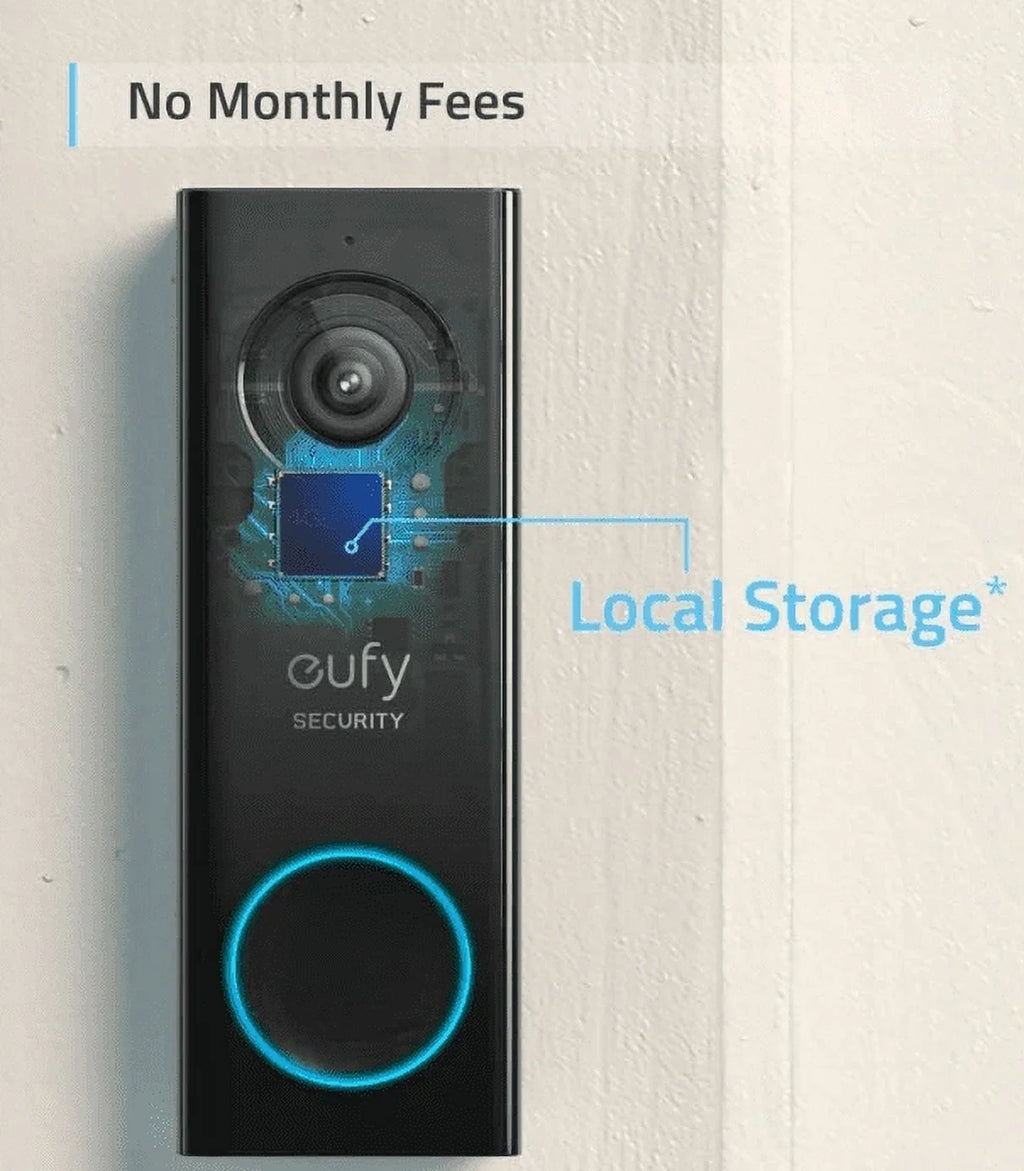 Open Box Eufy Security Wi-Fi Video Doorbell, 2K Resolution Wires Doorbell T8200