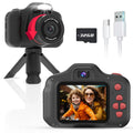 Stylish Seckton Upgrade Kids Digital Camera with Fill Light, Toys for 5 6 7 8 9 10 Year Old Boys Birthday Gift -Black
