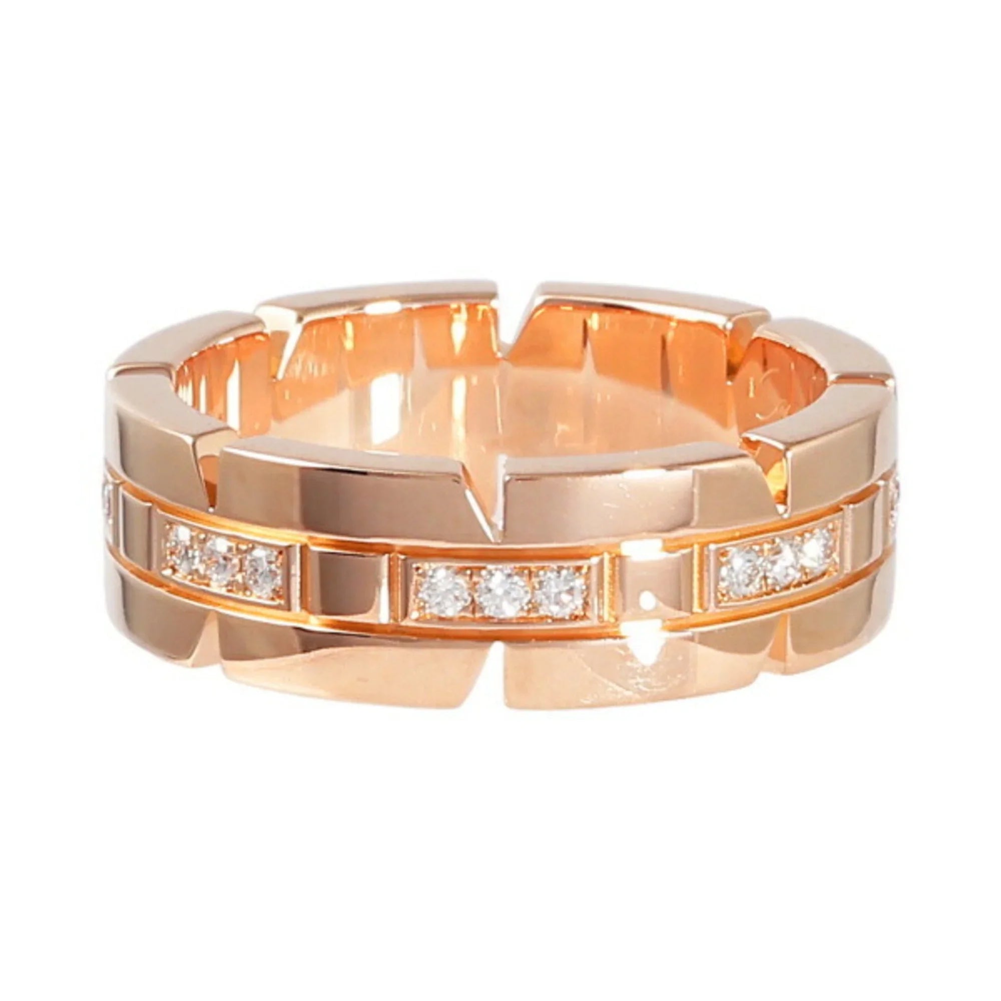 Pre-Owned Cartier Tank FranÃ§aise K18PG pink gold ring (Good) - Exclusive Design