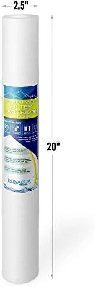 Stylish Standard Whole House -Blown Four Layers Filtration Polypropylene 10 Micron Sediment Filter 20â X 2.5â Fits 20â X 2.5â Housings. Compatible With FPMB5-20, FPMB520, SDC-25-2005/4, VX05-20 Pack Of 25