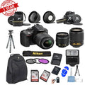 Nikon D5300 24.2 MP DSLR Camera ||18-55mm VR Lens Kit||55-200mm VR Zoom Lens ||Bundle
