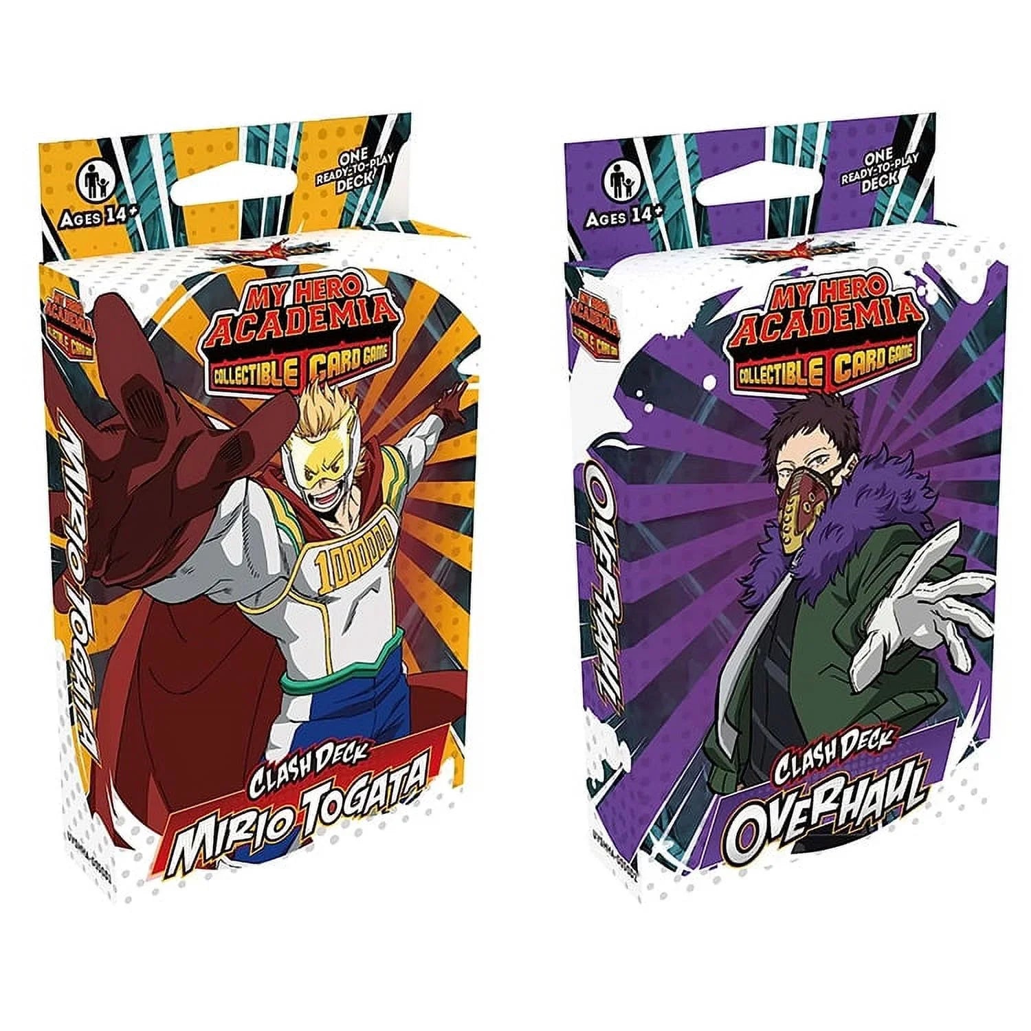 My Hero Academia Collectible Card Game S5 Clash Decks - SET OF 2 (Overhaul & Mirio Togata)