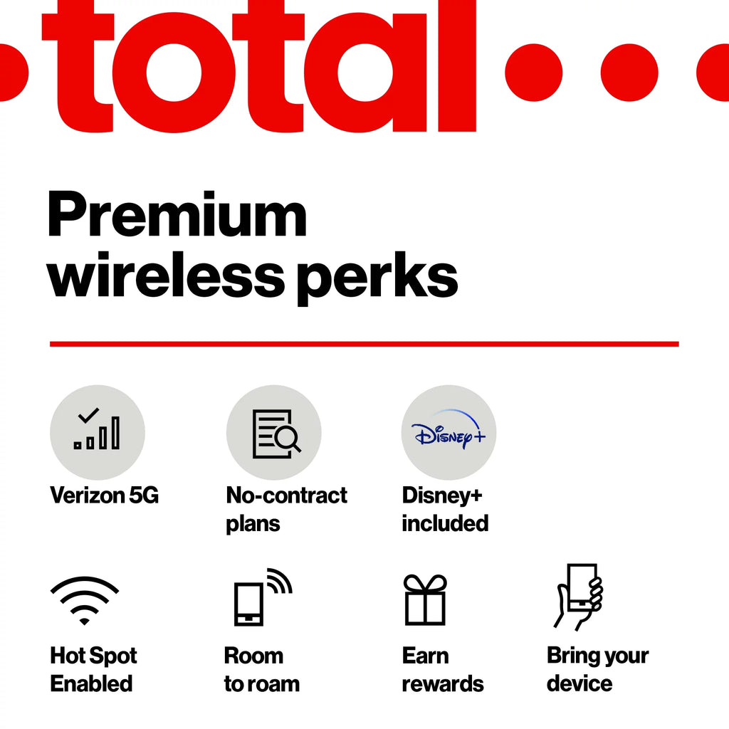 Total By Verizon Apple iPhone 15 Pro, 256GB, Natural - Prepaid Smartphone