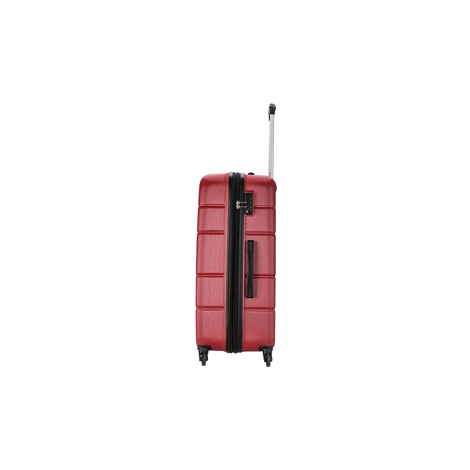 DUKAP RODEZ Plastic 4-Wheel Spinner Luggage Red (DKROD00L-RED) - Exclusive Design