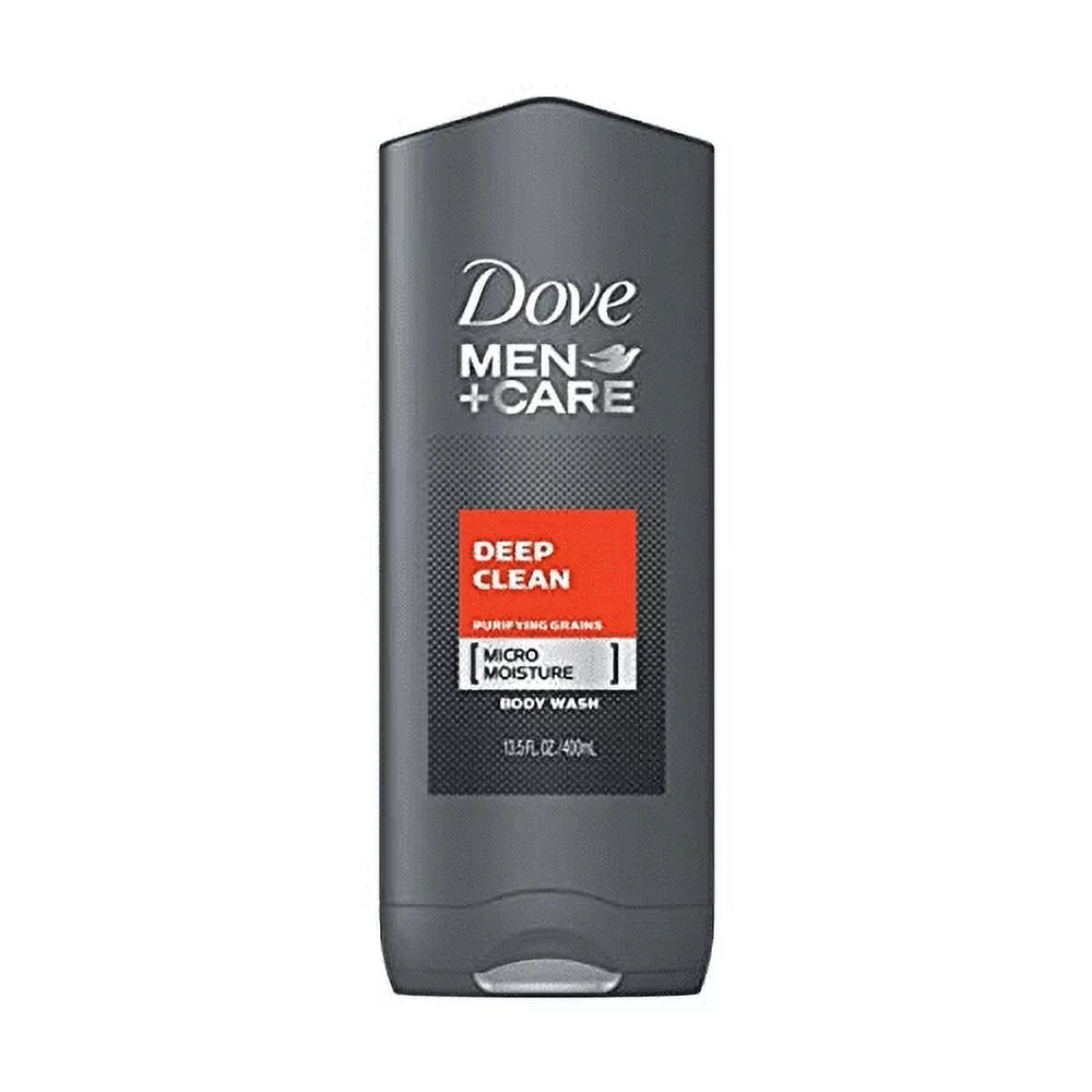 Dove Men+Care Clean Comfort Micro Moisture Body Face Wash 13.5 oz, Pack of 6 - Exclusive Design