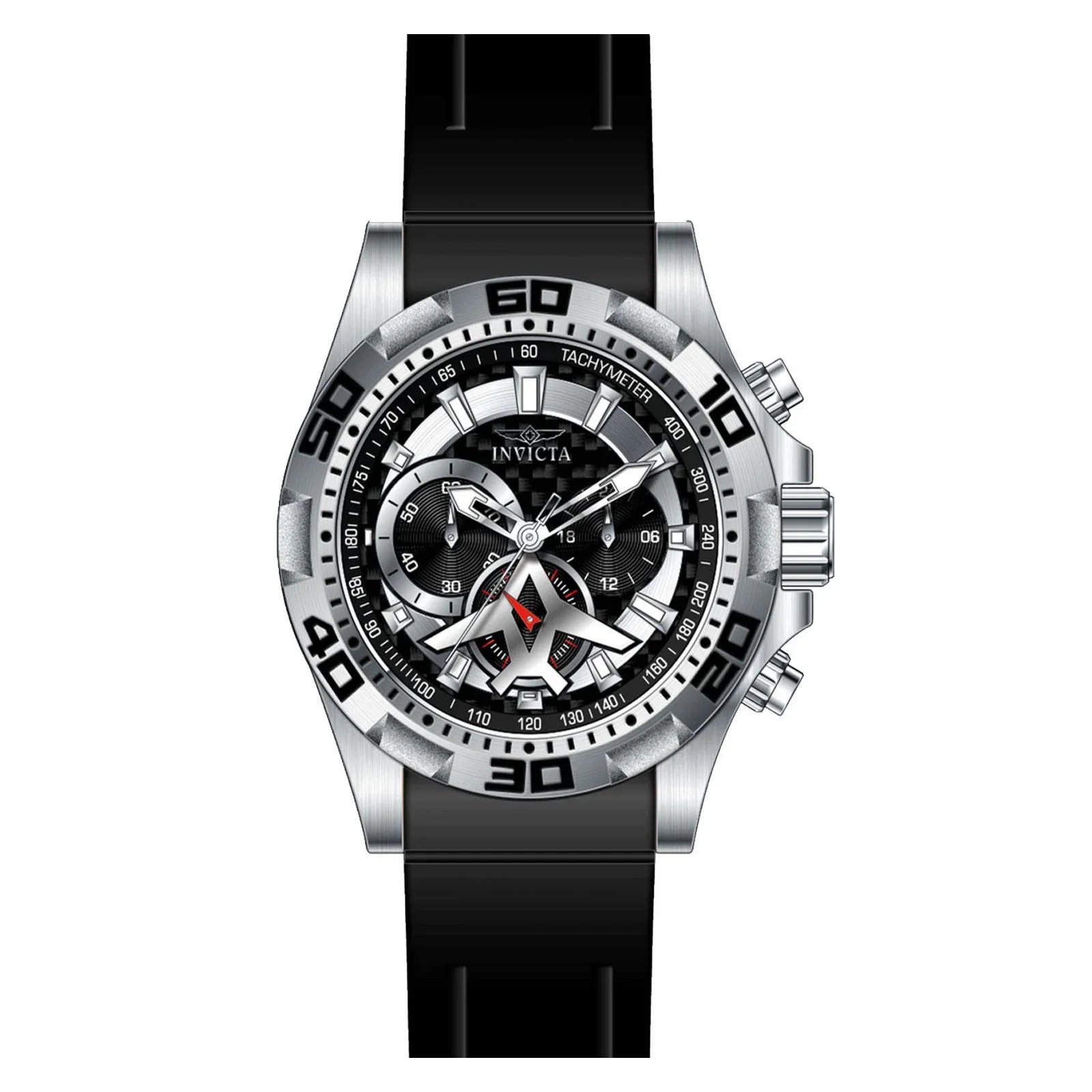 Invicta Aviator Multi-Function Black Carbon Fiber Dial Men's Watch 21735 - Exclusive Design