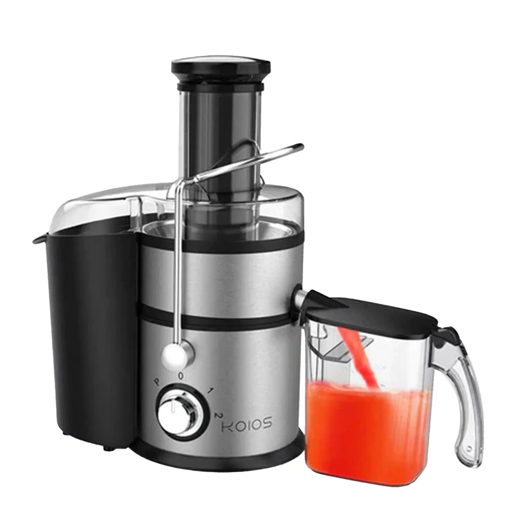 Stylish Koios Centrifugal Fruit & Vegetable Juicer w/ Extra Wide Feed Chute, Black