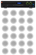 JBL 2-Channel Amp+24) White 5" Ceiling Speakers For Restaurant/Bar/Office/Hotel