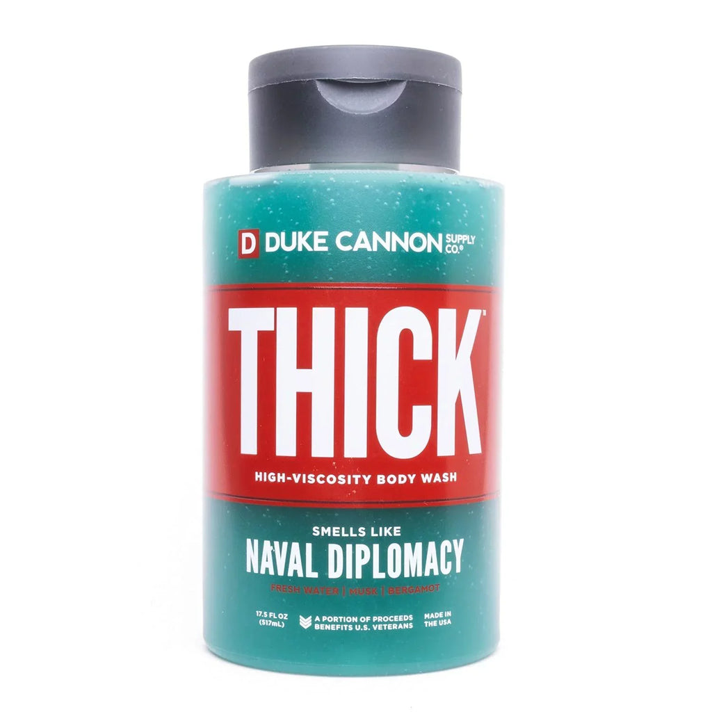 Duke Cannon Supply Co. THICK High-Viscosity Body Wash for Men - Smells Like Naval Diplomacy, 17.5 Fl Oz 6 Pack