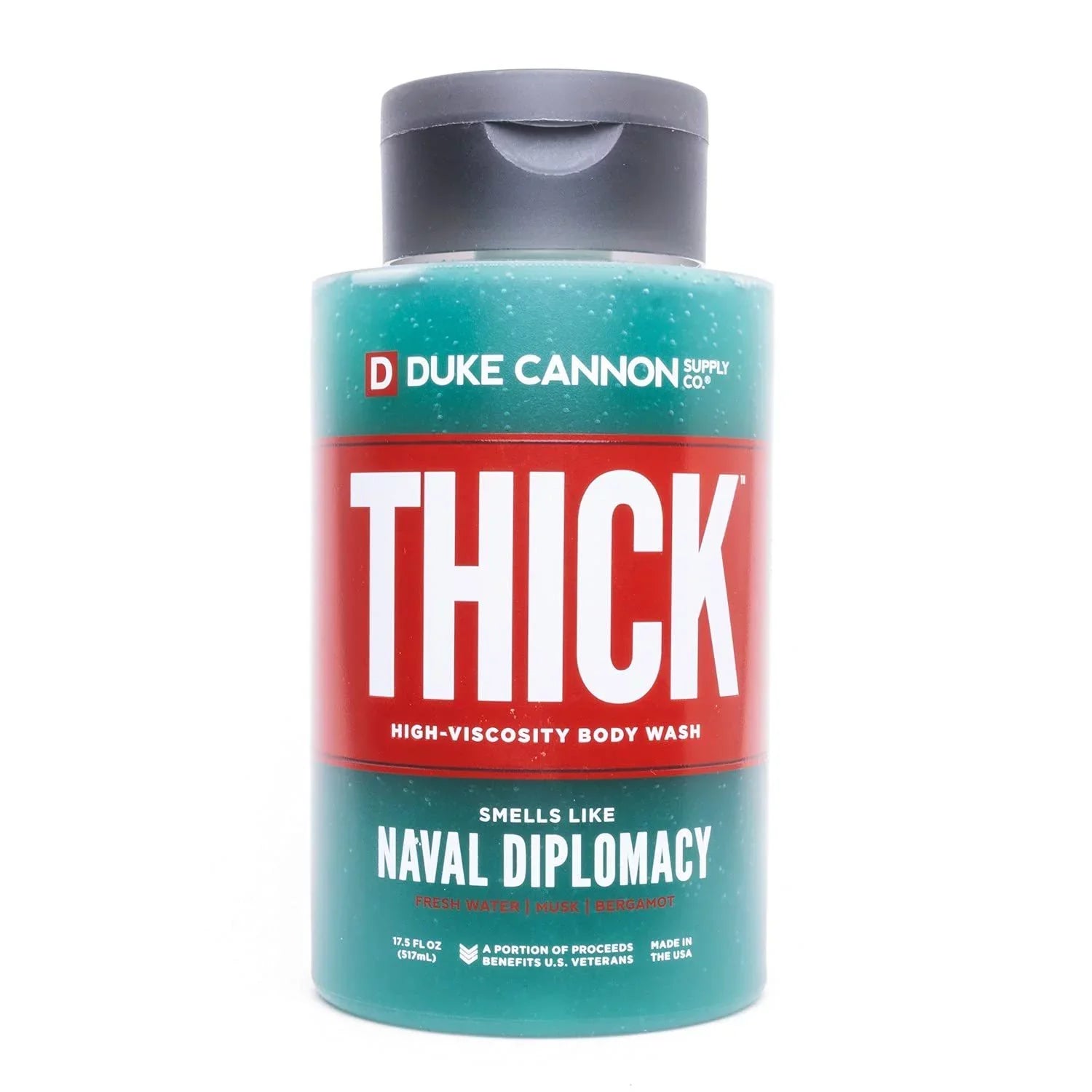 Duke Cannon Supply Co. THICK High-Viscosity Body Wash for Men - Smells Like Naval Diplomacy, 17.5 Fl Oz 6 Pack