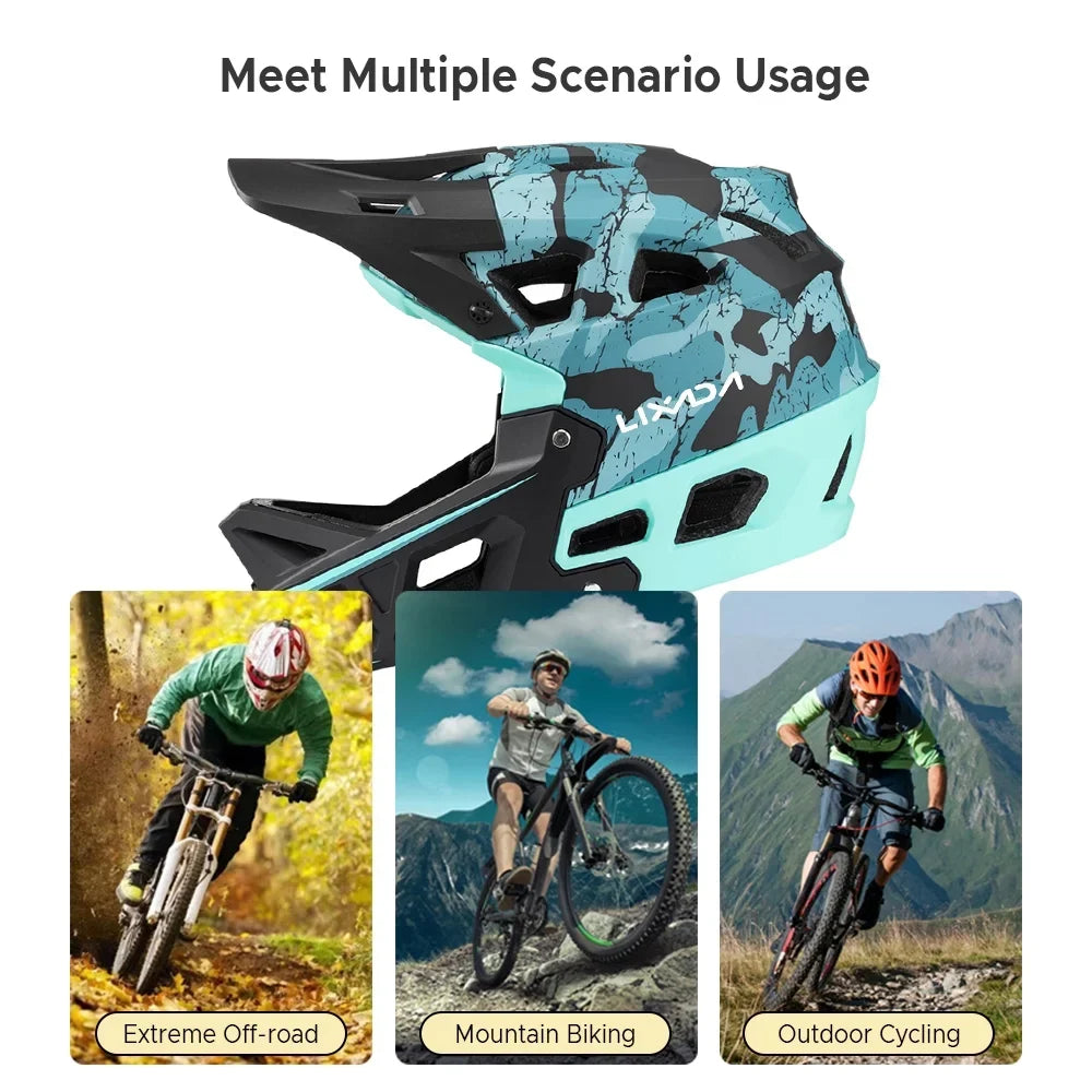Htovila Helmet,Bike Helmet Head Circumferences Of Visor Over 31 Circumferences Of Bike Over 31 Head Helmet With Visor Helmet Downhill Mtb Helmet Men/women Mountain Downhill Mtb Helmet With Visor Over