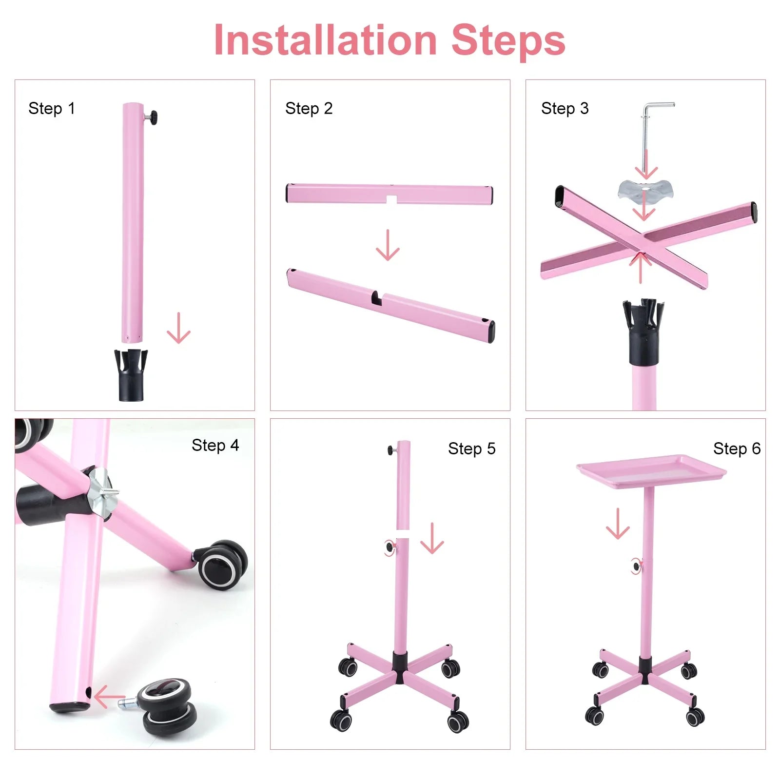 Bestauty Storage Shelf,Use Beauty Salon By - Hair Salons And Wheels SalonHair WheelsAdjustable Salon Hair Color Cart Clinic Professionals Wheels - Convenient Hair - Portable Hair Spas - Exclusive Design