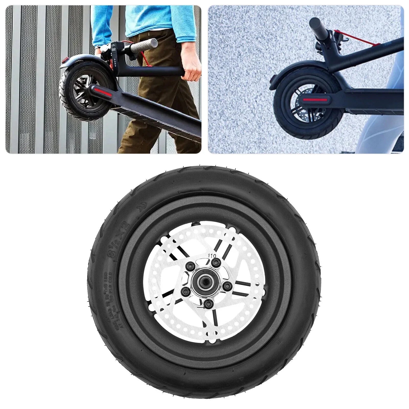 Electric Scooter Solid Tire 10X2.125 Rear Wheel Tyre For M365 Xiaomi 10 Inch