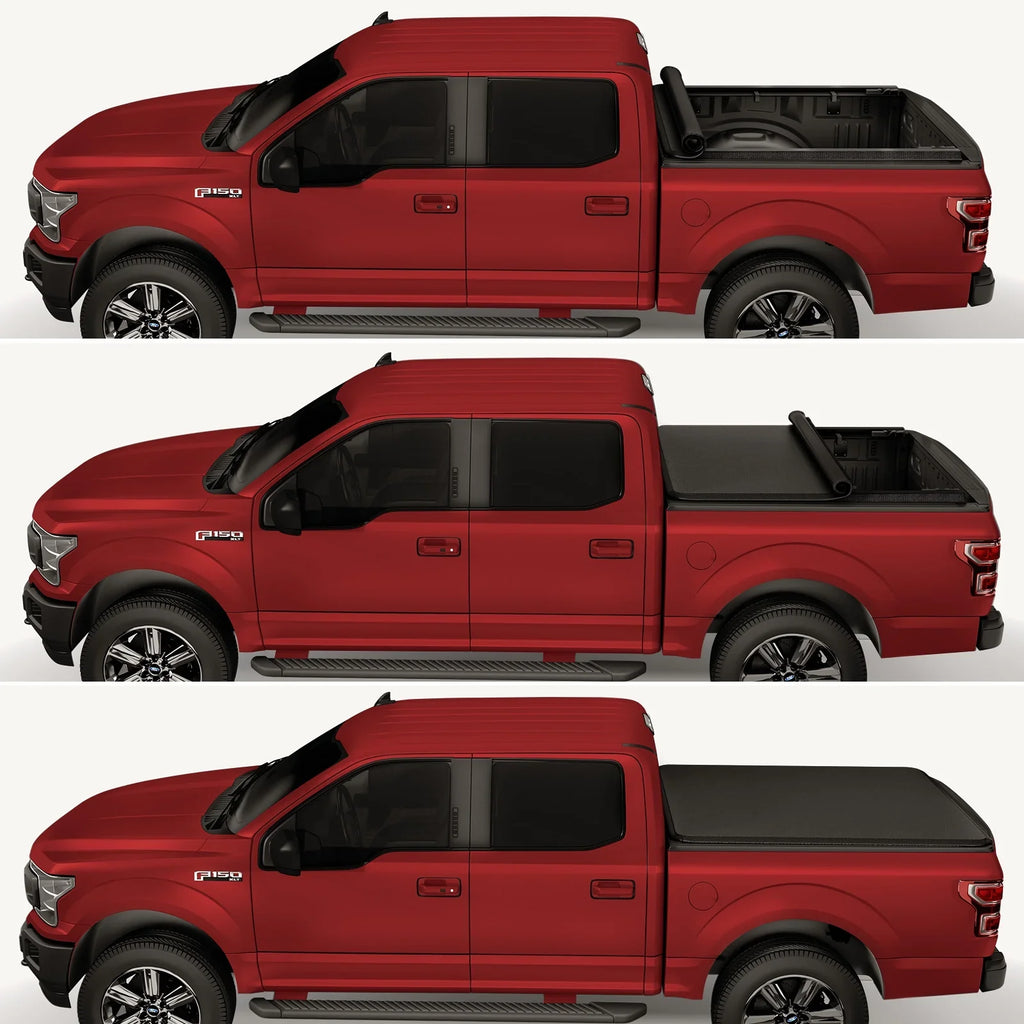 Kikito Vinyl Soft Roll-Up Tonneau Cover Truck Bed for 2022-2024 Tundra 5.6FT (66.7") Bed w/o Trail Edition (for Models Without The Deck Rail System) - Exclusive Design