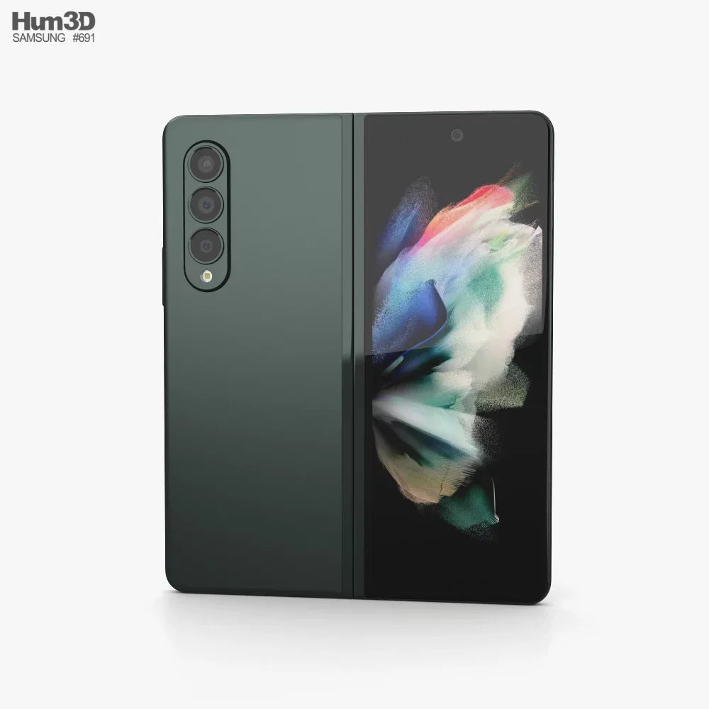 Pre-Owned Samsung Galaxy Z Fold 3 5G F926U 256GB Green Unlocked Smartphone - Very (Refurbished: Good)