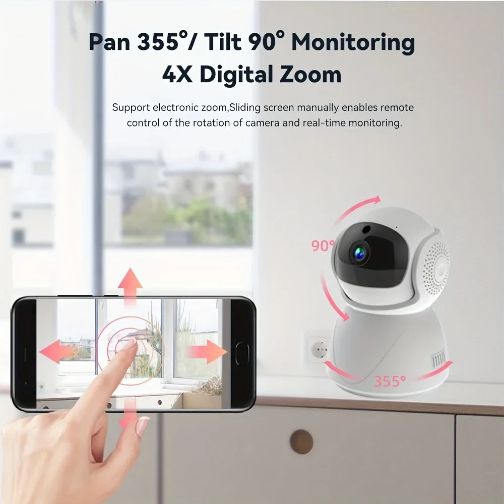 Wireless WIFI PTZ Camera IP CCTV Security Protector Surveillance Camera Smart Auto Tracking Baby Monitor - Exclusive Design