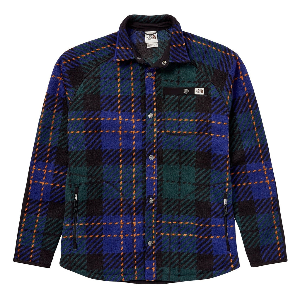 The North Face Gordon Lyons Shacket Men's Plaid Shirt Jacket (Large, Green)