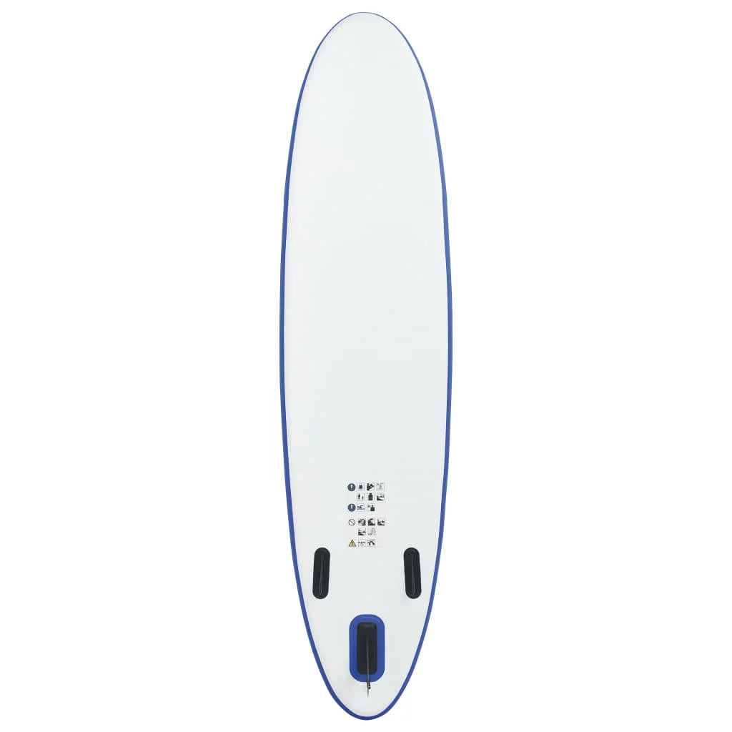 Buyweek Stand Up Paddle Board Set SUP Surfboard Inflatable Blue and White