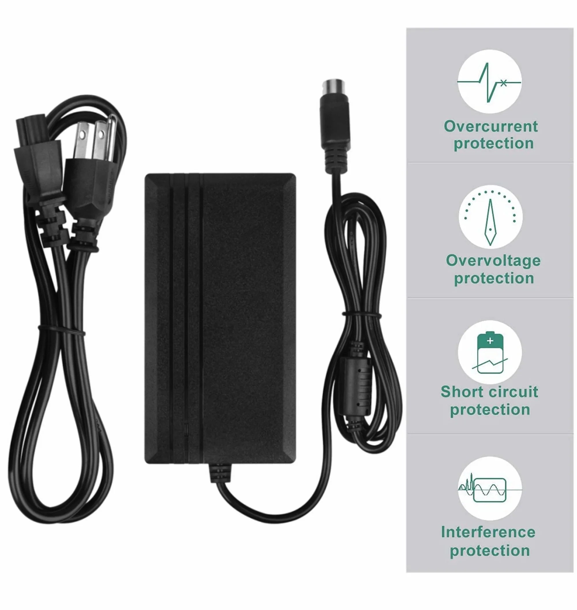 KONKIN BOO Compatible Global AC / DC Adapter Replacement for Topvision Display Technologies PPA7212U Top Vision Power Supply Cord Cable PS Battery Charger Mains PSU - Exclusive Design