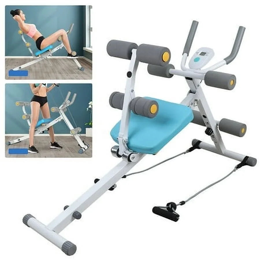 Ab Abdominal Exercise Machine Cruncher Trainer Body Shaper Gym Equipment 2 IN 1