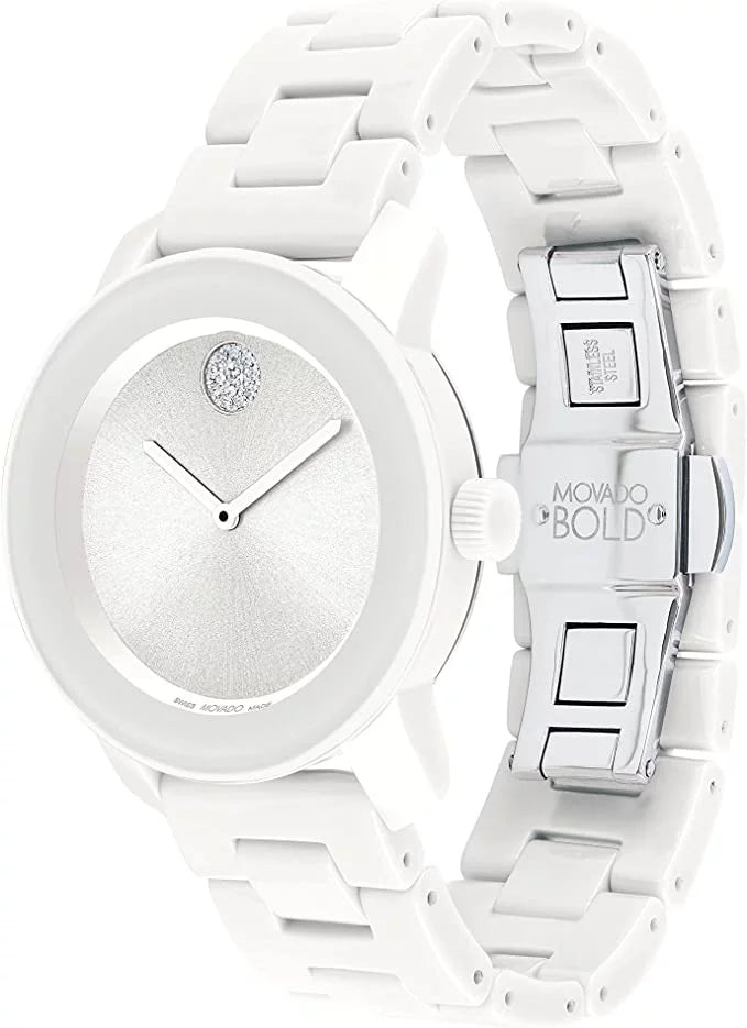 Movado Women's Bold Ceramic Swiss Quartz Watch - Exclusive Design