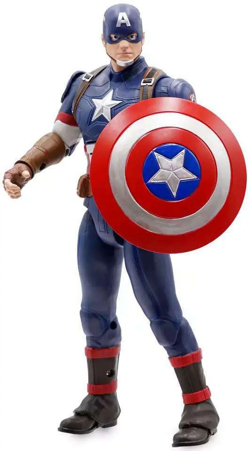 Stylish Marvel Power Icons Captain America Action Figure with Sound