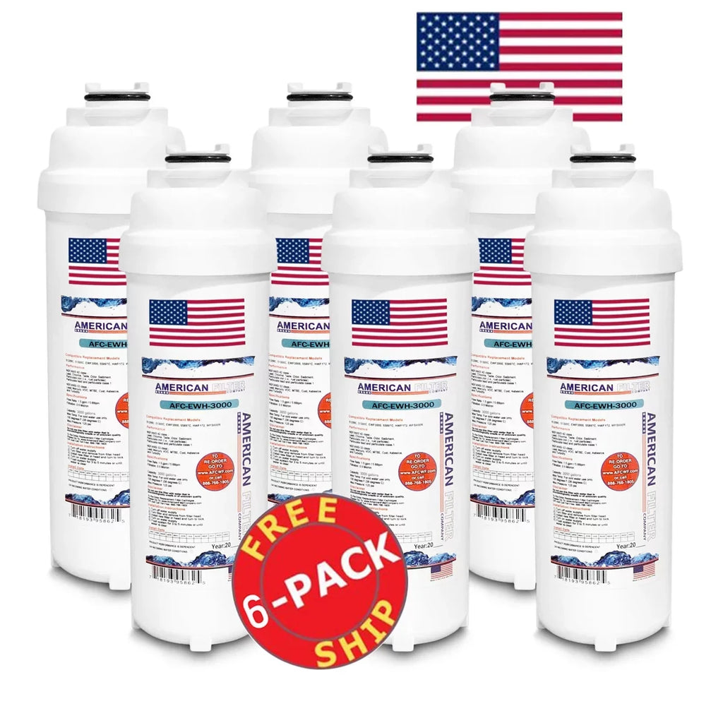 AFC Brand , Water Filters , Model # AFC-EWH-3000 , Compatible with WaterSentryÂ® LMABFTL8WSSK - 6 Pack - Made in U.S.A.