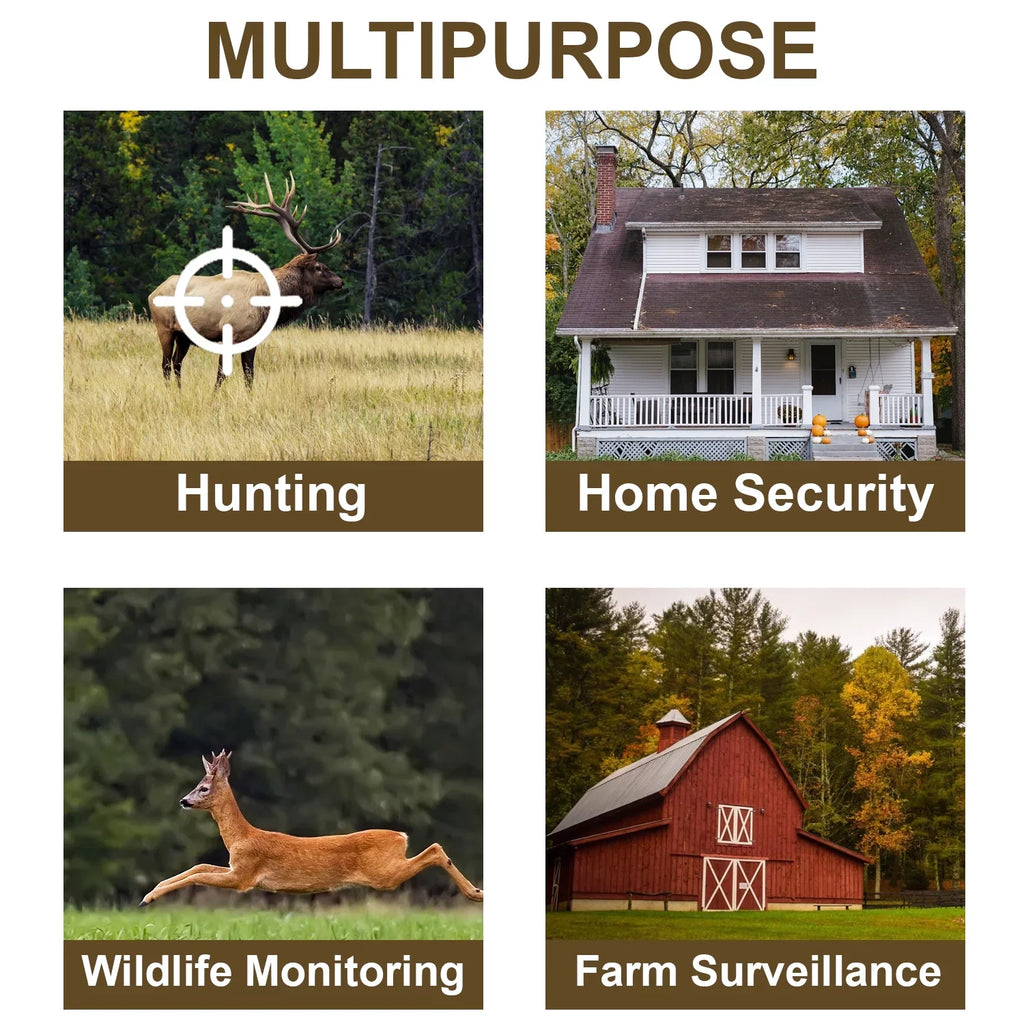 Stylish Rexing H2 20MP 4K Wi-Fi Trail Surveillance Camera for Outdoor, Hunting Cam W/ CMOS Motion Sensor