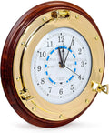 Nagina International 16" Premium Ornamental Time Tide Clock On Solid Deluxe Wood Base | Pirate's Ocean Beach Decor