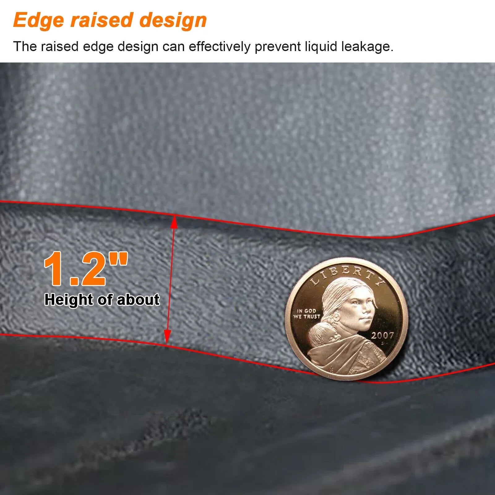 Stylish Trunk Mat Custom Fit Jeep Grand Cherokee 2011-2022 TPE Cargo Floor Carpet Rubber Car Rear Cargo Liner Protector All Weather Black